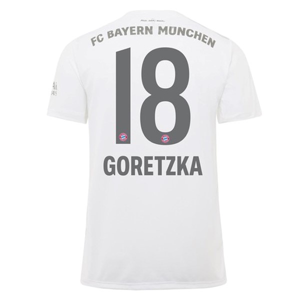 Camiseta Bayern Munich NO.18 Goretzka Replica Segunda Ropa 2019/20 Blanco